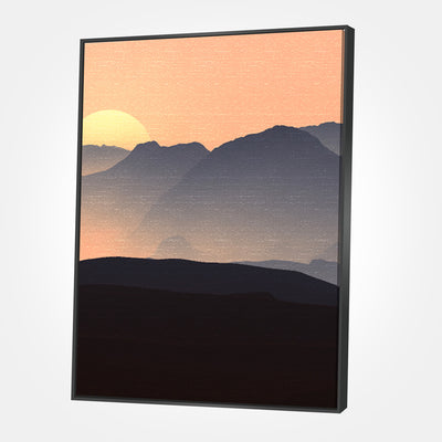 Evening Mountains Canvas Set