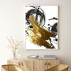 Gold and Black Streaks Canvas Set