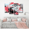 Abstract Coral Overture Canvas Set