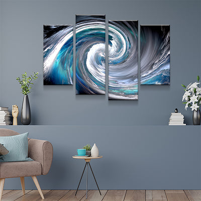 Abstract Wave Canvas Set