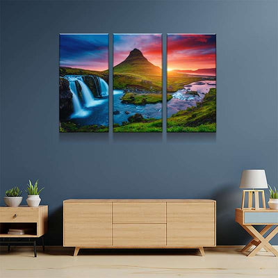 River Sunset Canvas Set