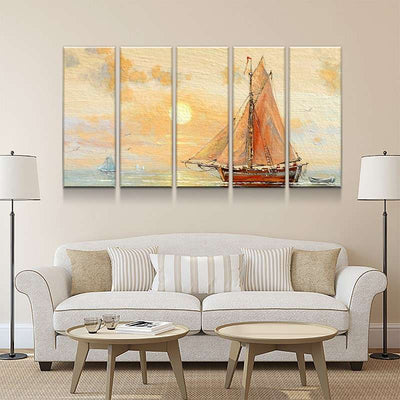 Sunrise Sailing Canvas Set