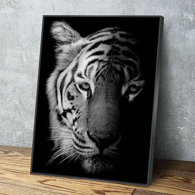 Tiger Face Portrait Canvas Set