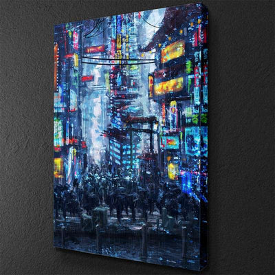 Cyberpunk City Canvas Set