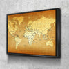World Map No12 Canvas Set