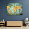 World Map No15 Canvas Set