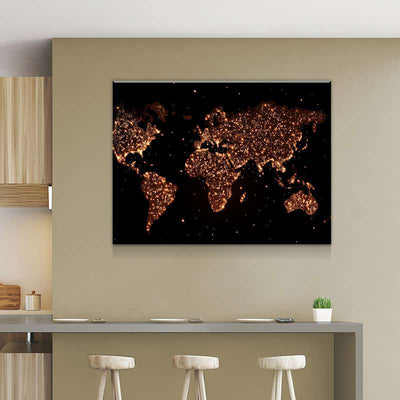 World Map No23 Canvas Set