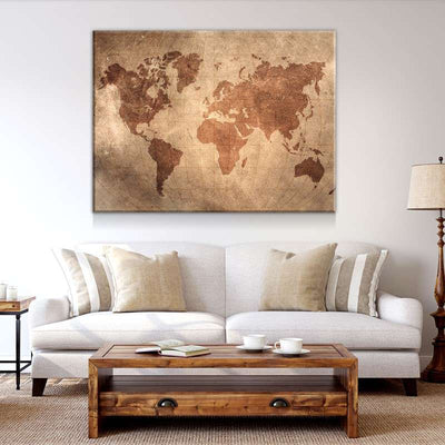 World Map No27 Canvas Set
