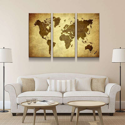 World Map No31 Canvas Set