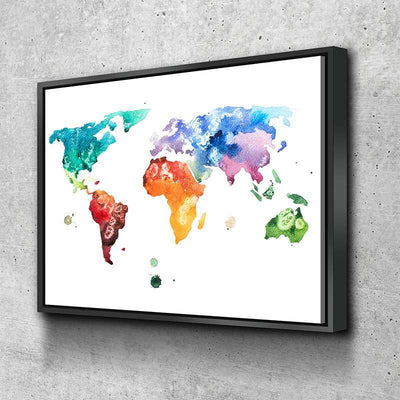 World Map No34 Canvas Set