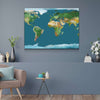 World Map No39 Canvas Set