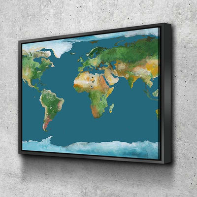 World Map No39 Canvas Set