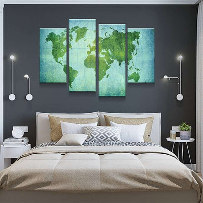 World Map No43 Canvas Set