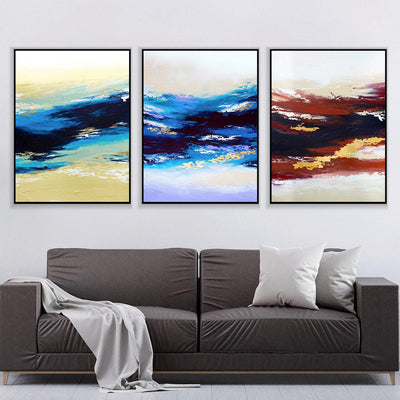 Abstract Sunset Canvas Set
