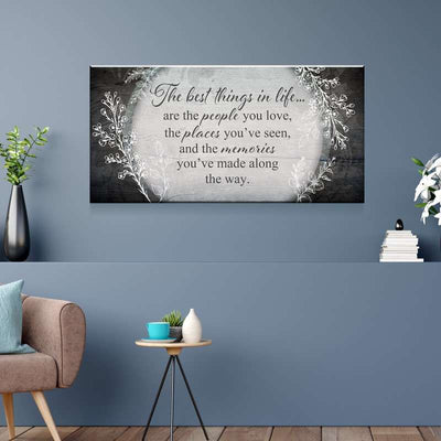 The Best Things In Life Canvas Set