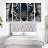 Blue Eyed Tiger Canvas Set