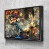 Abstract Guitar Man Canvas Set