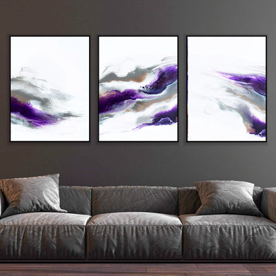 Purple Smoke Canvas Set