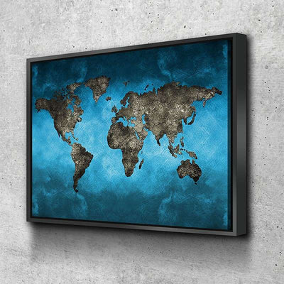 World Map No. 44 Canvas Set